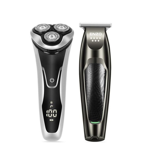 Enzo Professional Electric Hair Trimmer &amp; Beard Shaver/Razor Set