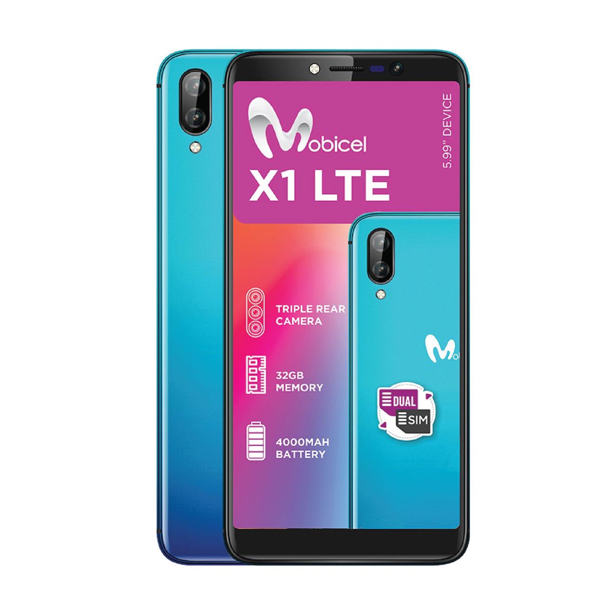 Mobicel X1 LTE Smart Phone | 13MP Camera | 4000mAh Battery