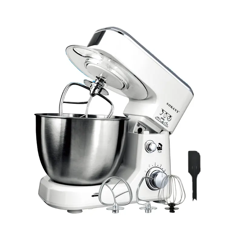 Sokany Elegant 800W Stand Mixer with 6 Speed Adjustment & Overheat