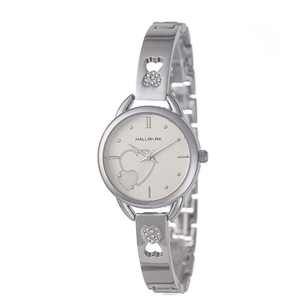 Hallmark Ladies Silver Heart Watch