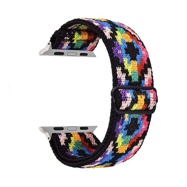 Killer Deals Adjustable Woven Nylon Strap Compatible with 42/44/45mm Apple Watch- S/M