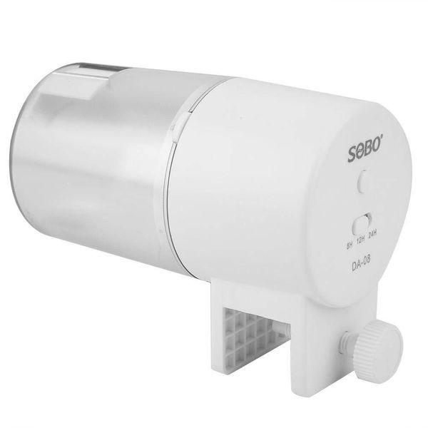 Aquarium Intelligent Timed Auto Fish Feeder - White