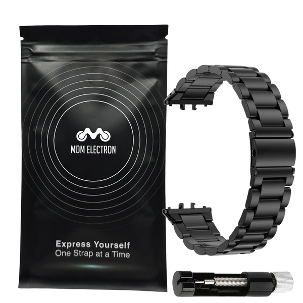 Stainless Steel Strap Compatible With Samsung Galaxy Fit 3-Black