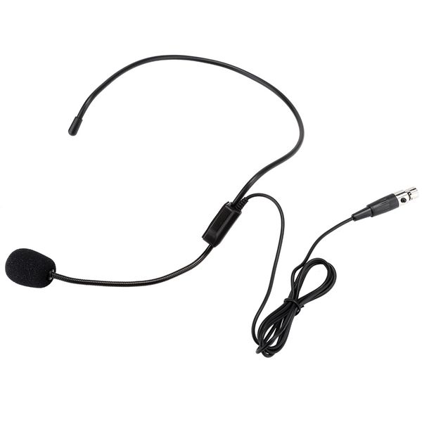 Professional Wireless Head Wear Mic Headset: Mini XLR 3 Pins TA3F Plug Microphone