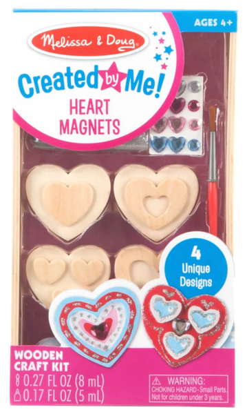 Melissa and Doug Created by Me! Heart Magnets Wooden Craft Kit