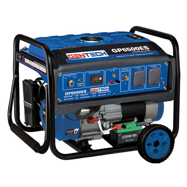 Gentech Power 5.5kVA Electric Start Petrol Generator (With Wheels &amp; Handle)