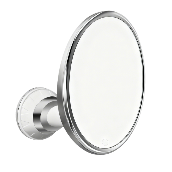 LED Lighted 10X Magnifying Makeup Mirror with Power Locking Suction Cup