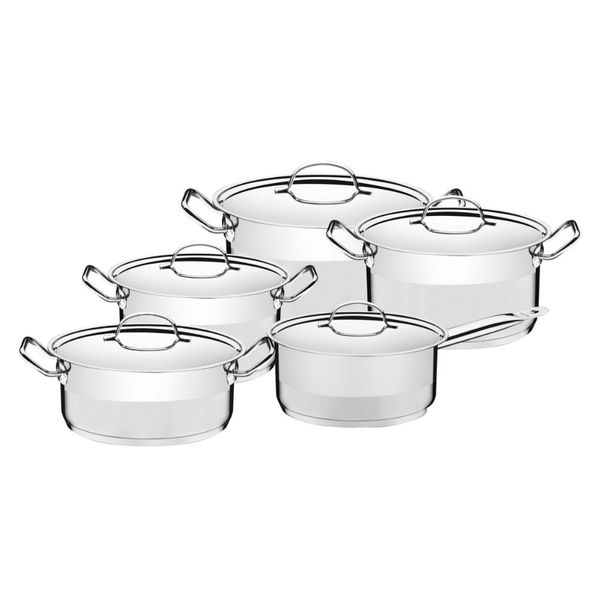 Tramontina 10 Piece Stainless Steel Triple Bottom Cookware Set