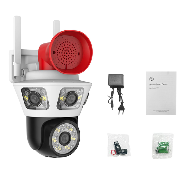 4MP Security Camera System+1080P WIFI+Tracking Alarm notification HUAOI