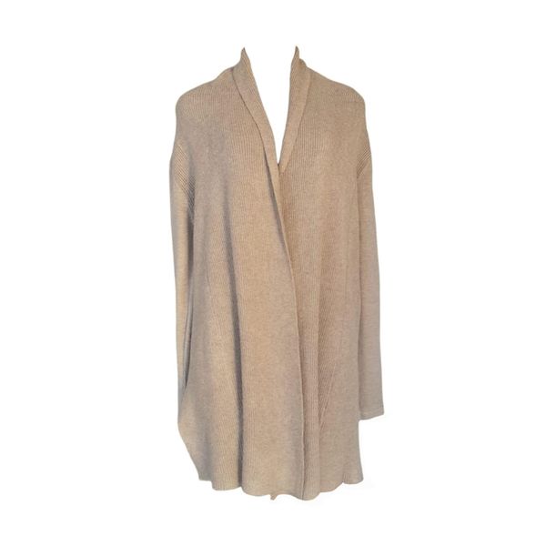 Ladies Biscuit Cardigan with side slits