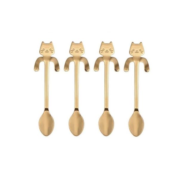 Synergy360 Cat Hanging Cup Coffee Tea Spoons
