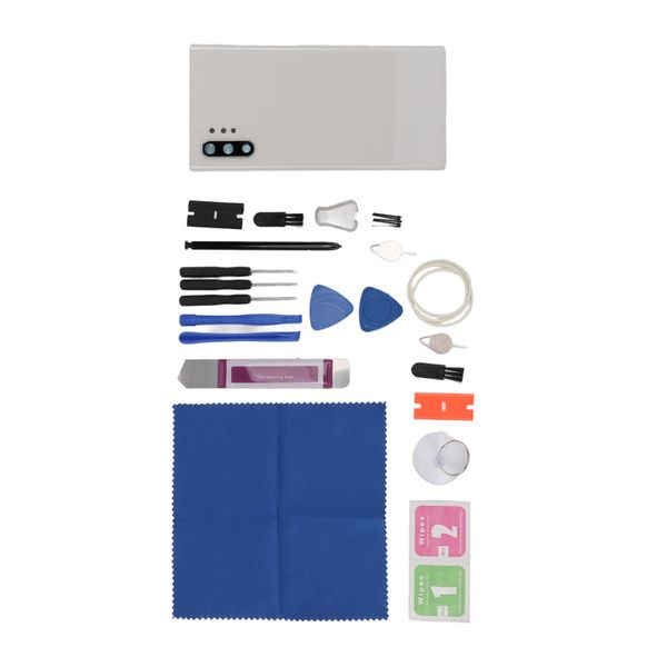 Note 10+ Back Glass White w/Stylus
