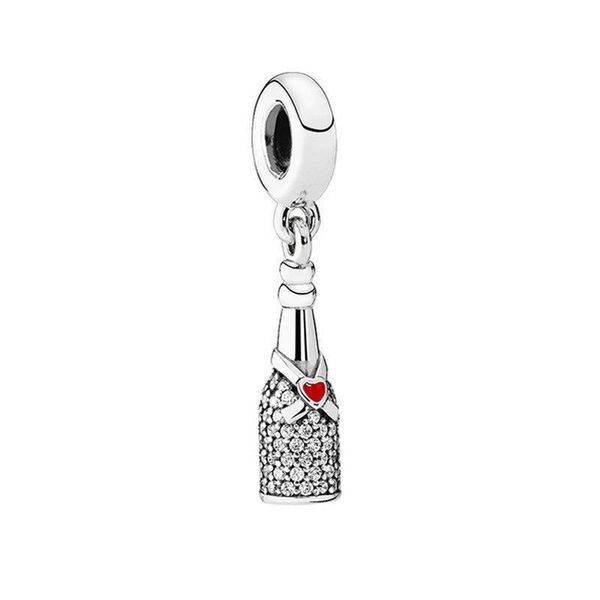 Champagne Bottle Dangle Charm