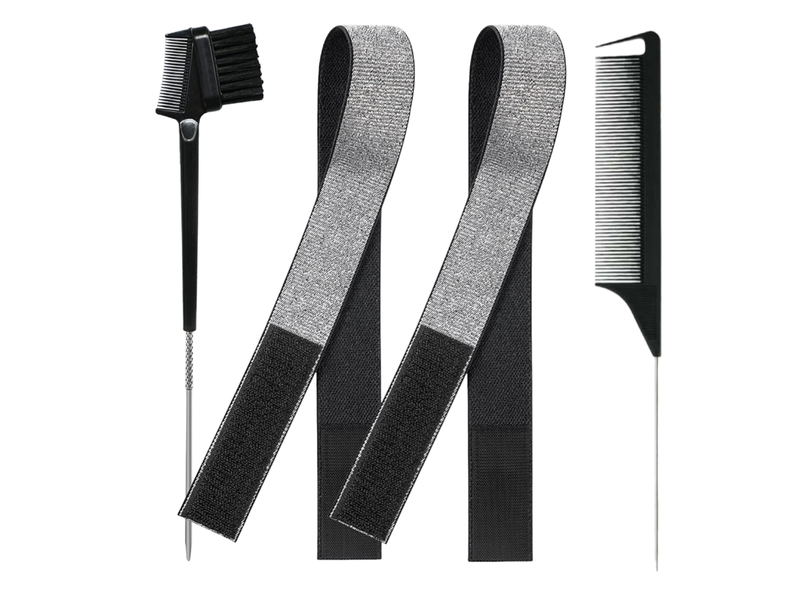 Wig Melting Bands, Edge Control Brush and Rat Tail Comb Supreme Bundle