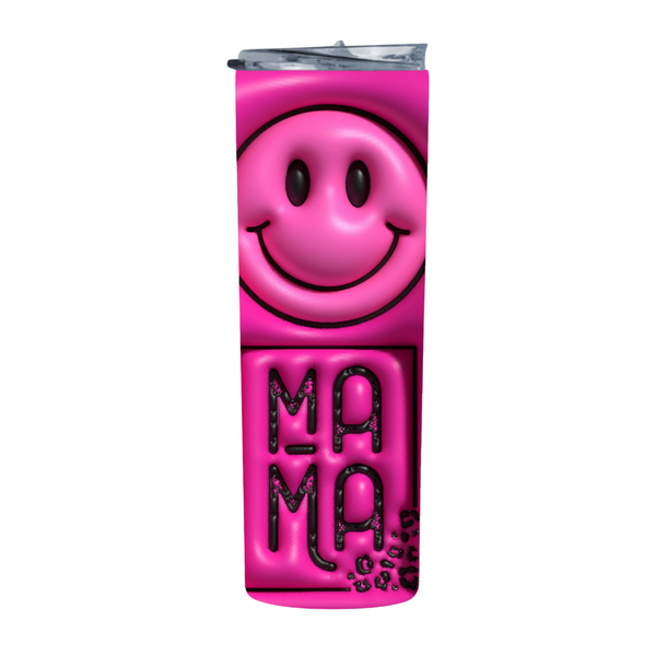 Pink Mama Leopard 20 Oz Straight Skinny Tumbler 008