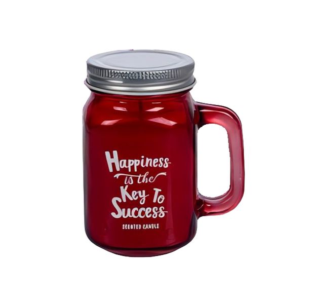 Wonder Towel Luxury Scented Slogan Candles &amp; Lid Happiness