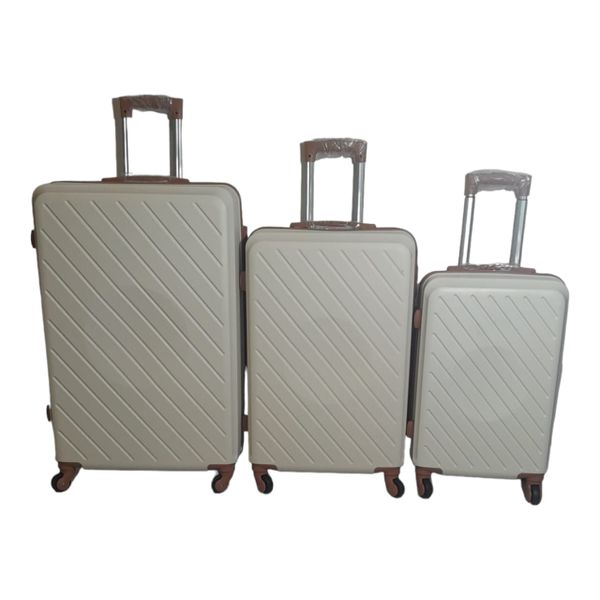 3 Piece Hard Outer Shell Luggage Set Premium ZT