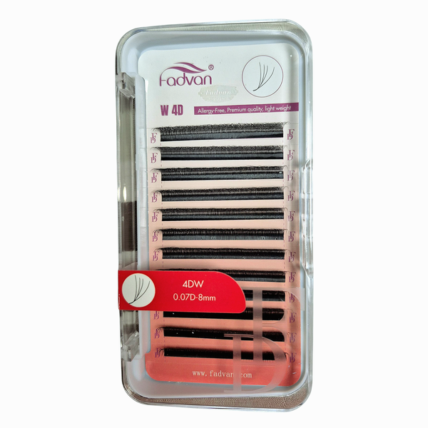 Fadvan-8mm D-Curl 4D W/Clover Lashes 0.07mm