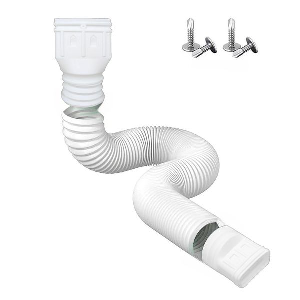 Flexible Rain Gutter Drain Downspout Extender for Garden Yard