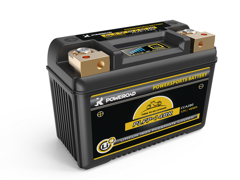 Poweroad - PLFP-14BR - Lithium Iron Motorcycle Starting Battery