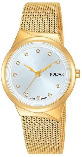 Pulsar Women's Gold Mesh Watch-PH8440X1