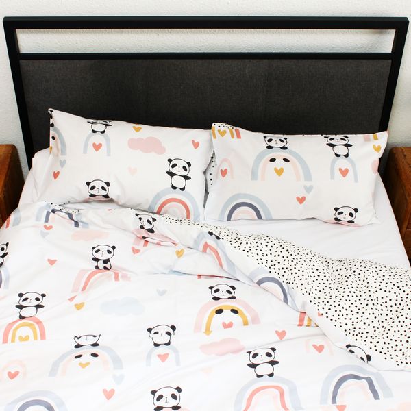 Humble Saffa - 100% Cotton Percale Duvet Cover - Little Panda