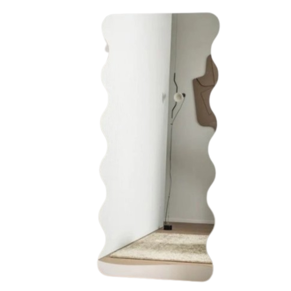 Arole Blob-Inspired Full-Length Asymmetrical Mirror for Stylish Interiors