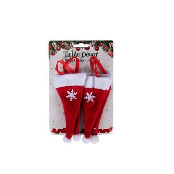 4 Unit set of Christmas Table Cutlery Holders