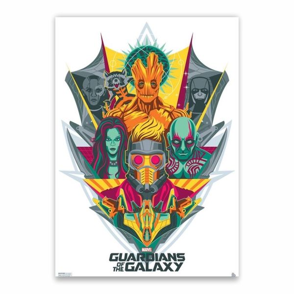 Guardians Of The Galaxy Cartoon Poster - A1