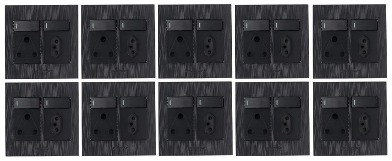 Hello Today Single Plug With Euro Socket 4 X 4 - 10 Pack