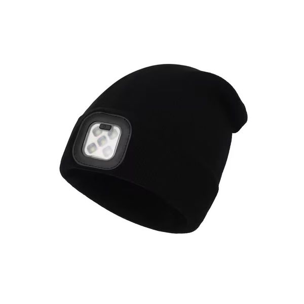 Rechargeable LED Beanie Hat with Light Hands-Free Headlamp Cap