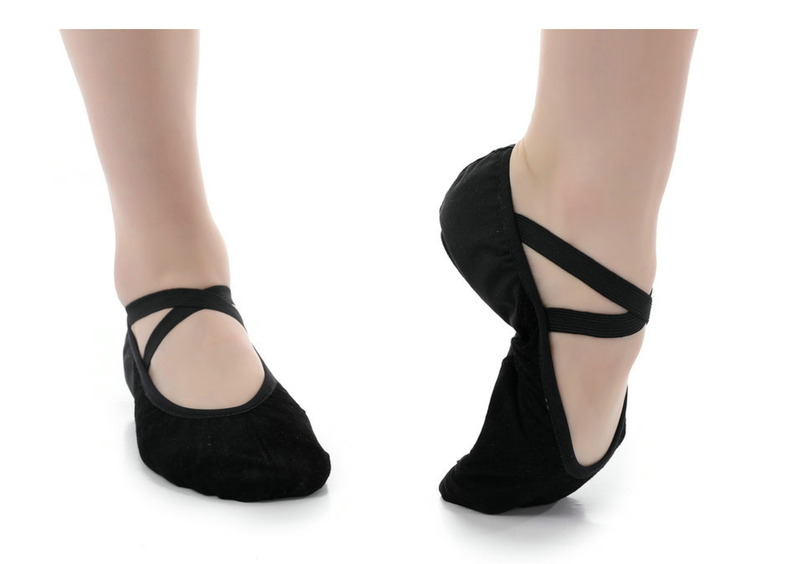 Canvas Ballet Shoes Black