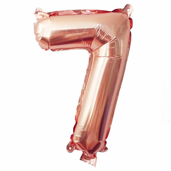 Bubblebean - Rosegold Bunched Party Helium Number 2 Balloons