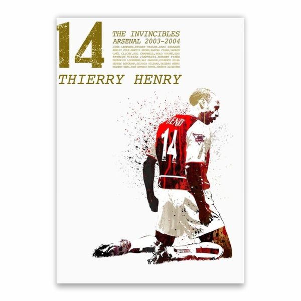 Thierry Henry 14 Invincibles Poster - A1