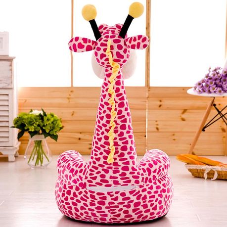 Cartoon Giraffe Support Baby Sofa Cover, Giraffe High Chair Cover