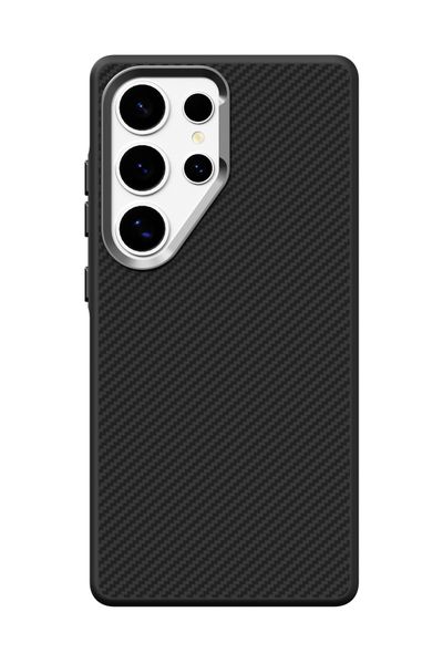 Carbon Fiber Texture Phone Case Compatible With Galaxy S25 Ultra