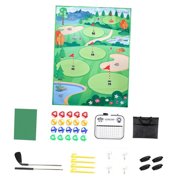 Golf Training Mat and Indoor Golf Game With Scoreboard