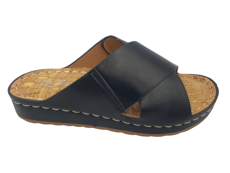 Foot Flex Padded Criss Cross Sandals