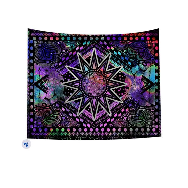 Sun Moon Bohemian Colourful Wall Hanging Tapestry for Home Decor