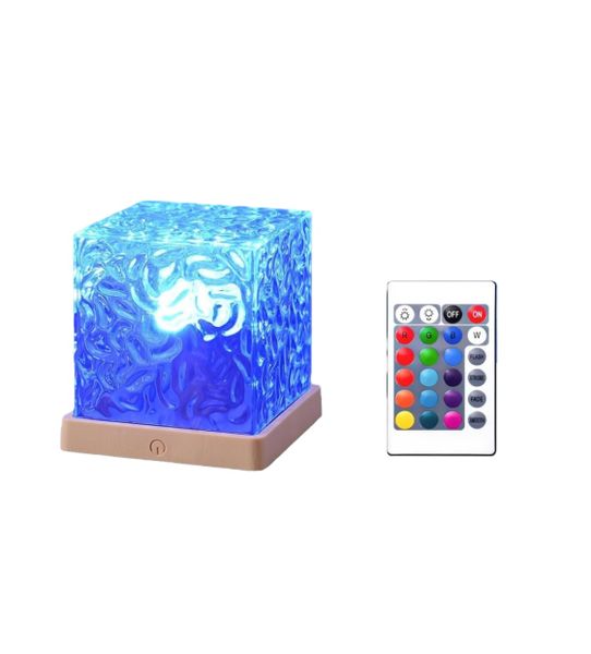 Wave Projector Light,16 Color And Dynamic Ripple Effect,6 Brightness Option