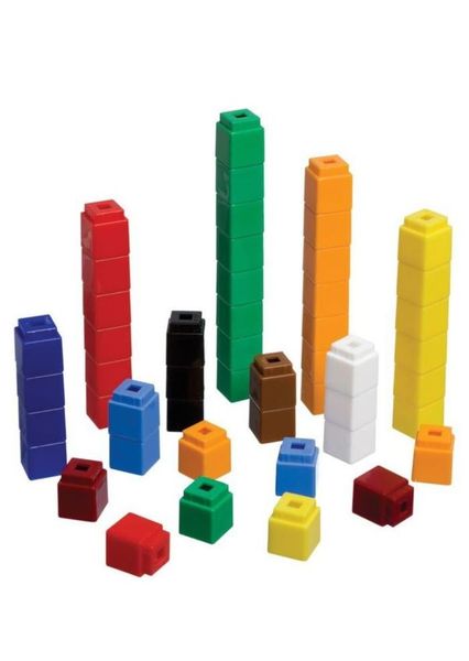 Kids Toy Stacking Counting Cubes/Blocks - 100 Pieces