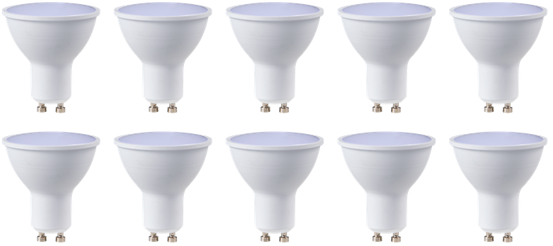 LED 3W Light Bulbs Rechargeable 10 Pack - Auto-Dimmable - Switched