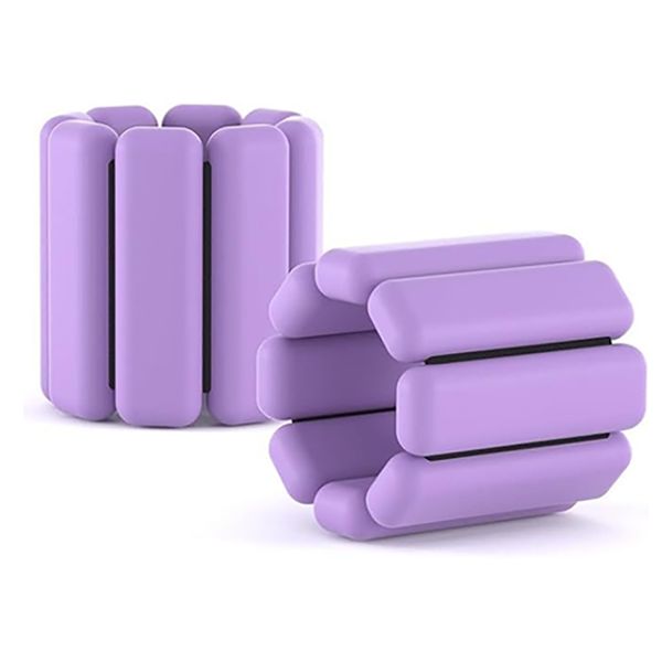 2 Pieces Adjustable 1KG Ankle Weights And Wrist Aerobics and Walking