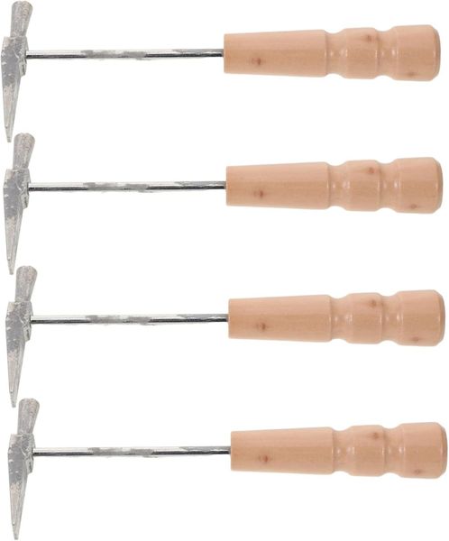 4pcs Thumb Piano Tuning Hammers Wood and Metal Kalimba Tuner Tools