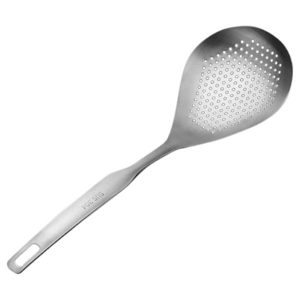 Stainless Steel Perforated Skimmer Spoon - Silver