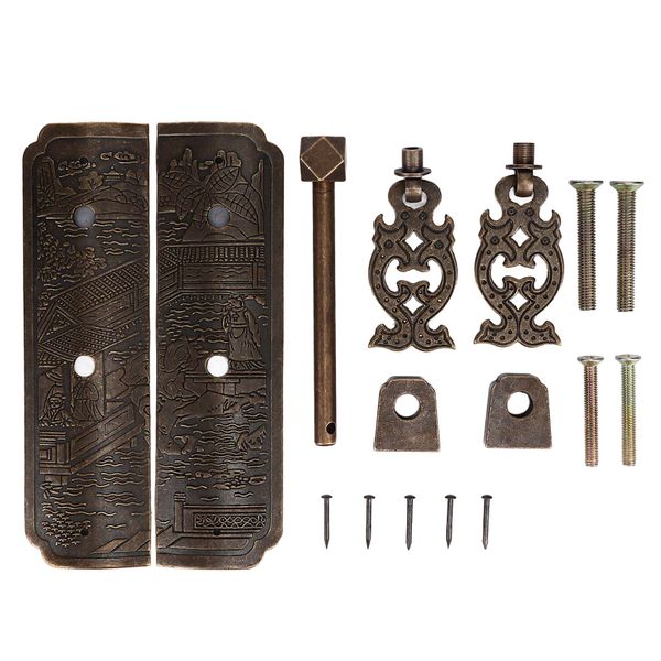 Engraved Brass Pendant Pulls for Dressers and Wardrobes - High Hardness