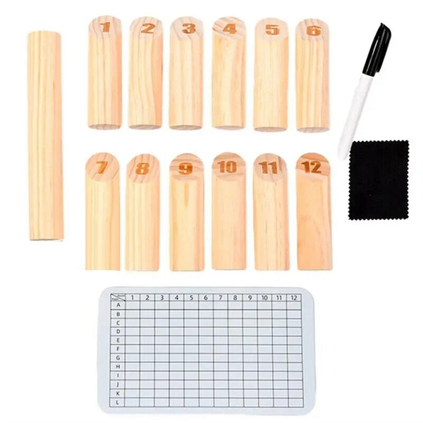 Wooden Tossing Game Numbered Block Toss Games Set