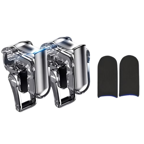 Mobile Phone Finger Triggers For Gaming With 2 Finger Sleeves