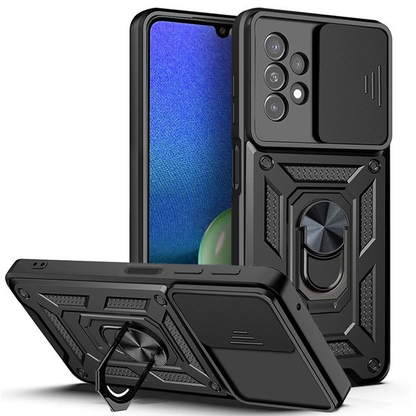 Sliding Camshield with Ring Holder Phone Case For Samsung Galaxy A13 4G