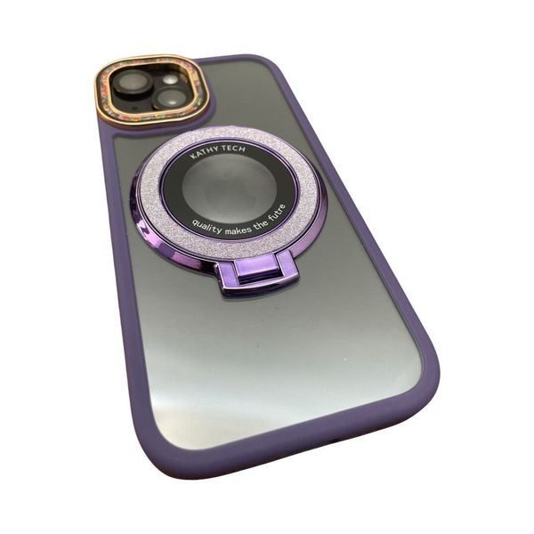 Purple TPU Magnetic Protective Case For iPhone Series 14